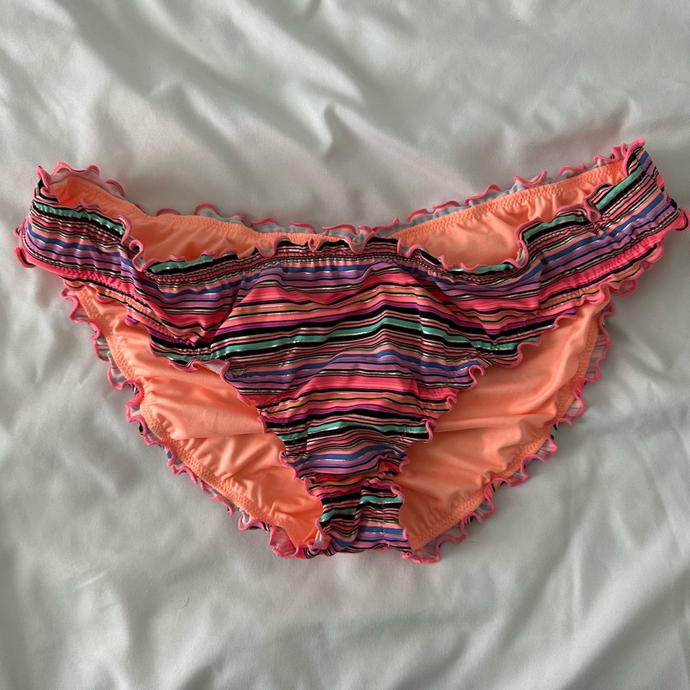 Victoria's Secret Multicolor Striped Bikini Bottom